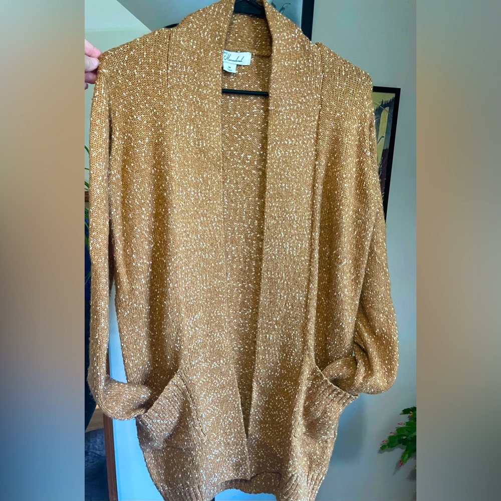 Cafe Marrakesh Textured Open Duster Cardigan Swea… - image 3